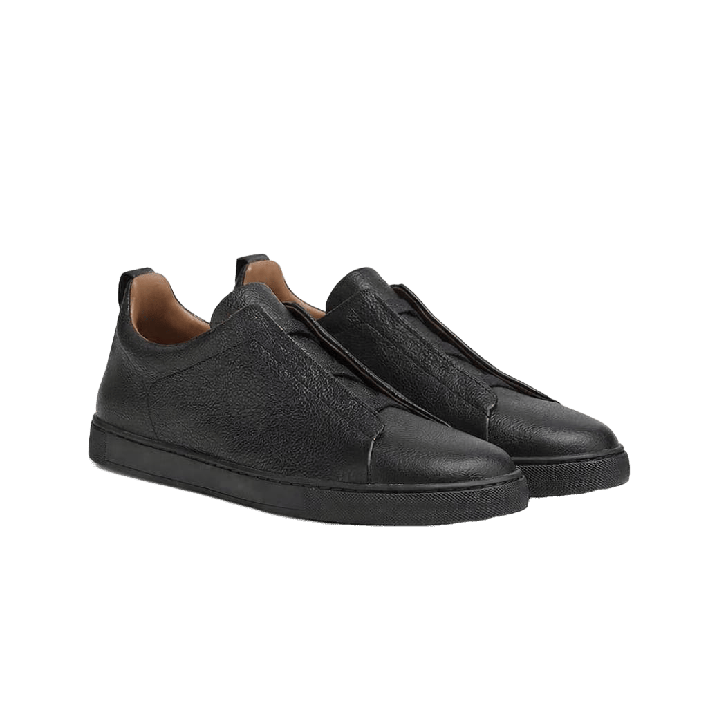 ZEGNA Triple Stitch Suede Slip-On Sneaker