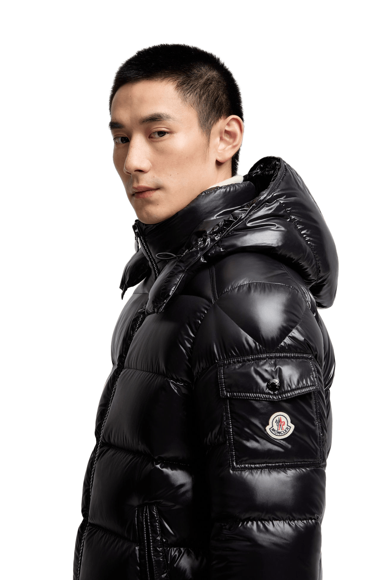 Moncler Maya Hooded Short Down Jacket