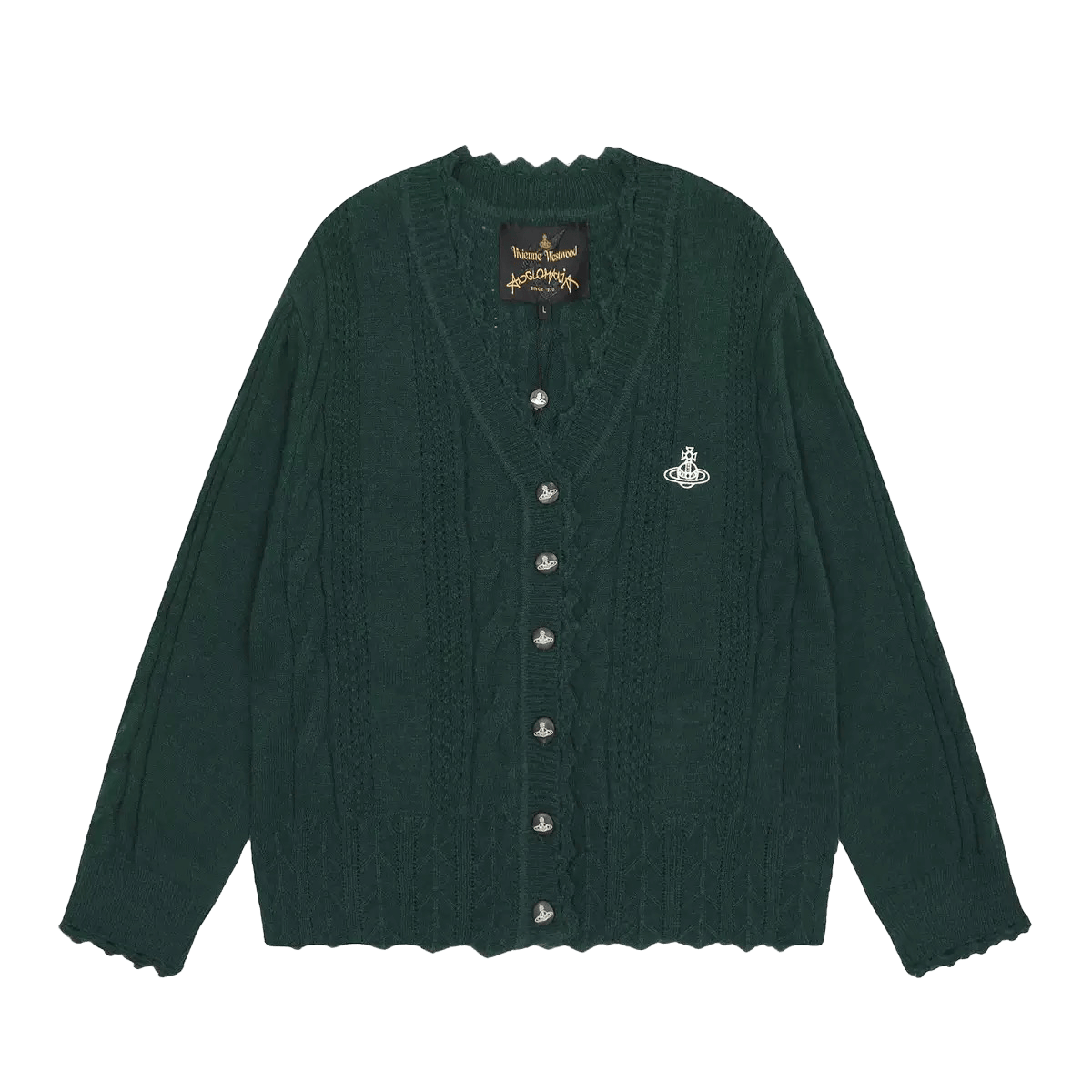 Vivienne Westwood wool knitted V-neck sweater