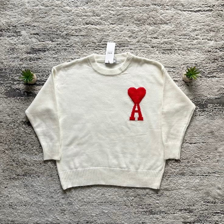 White Ami Paris Knitted Sweater