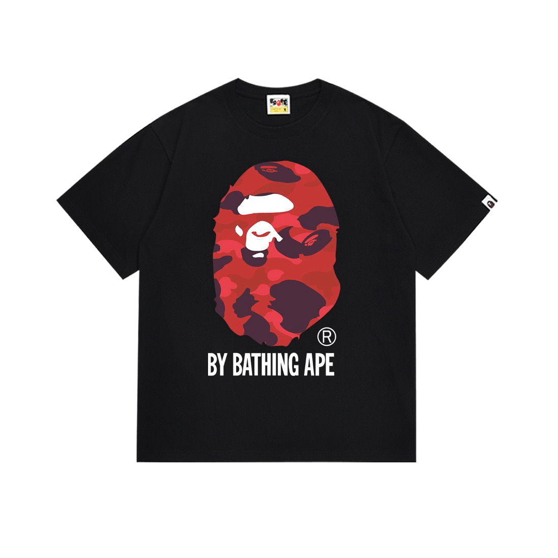 BAPE Color Camo By Bathing Ape Tee in "white/red"