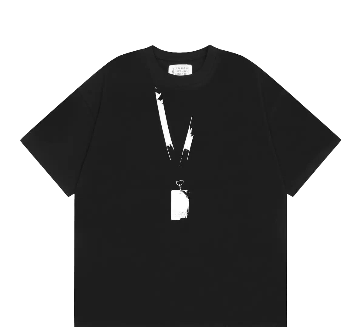 black Maison Margiela tag-print t-shirt