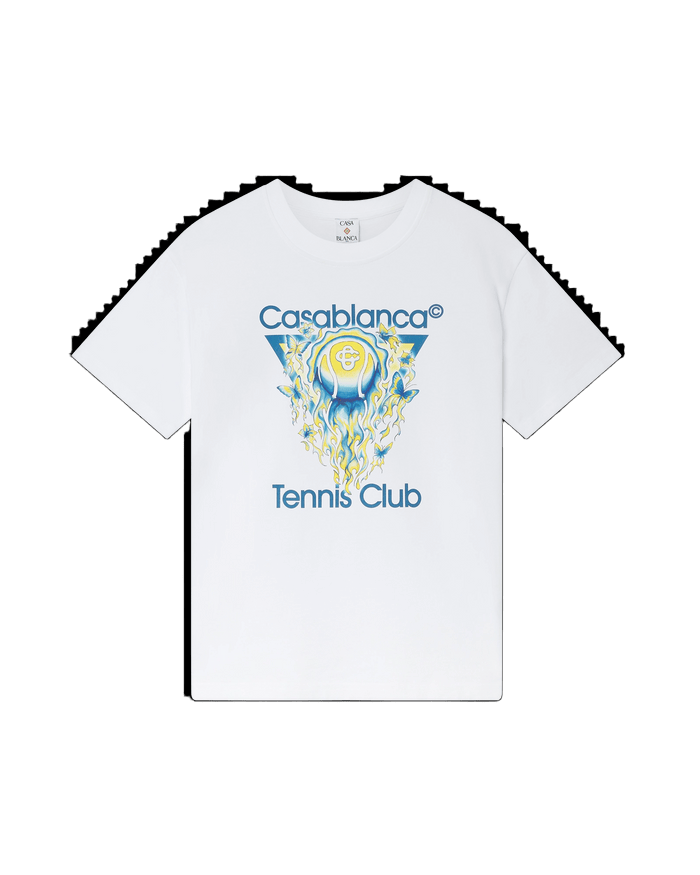 CasablancaTennis Club T-Shirtfeaturing a tennis ball motif