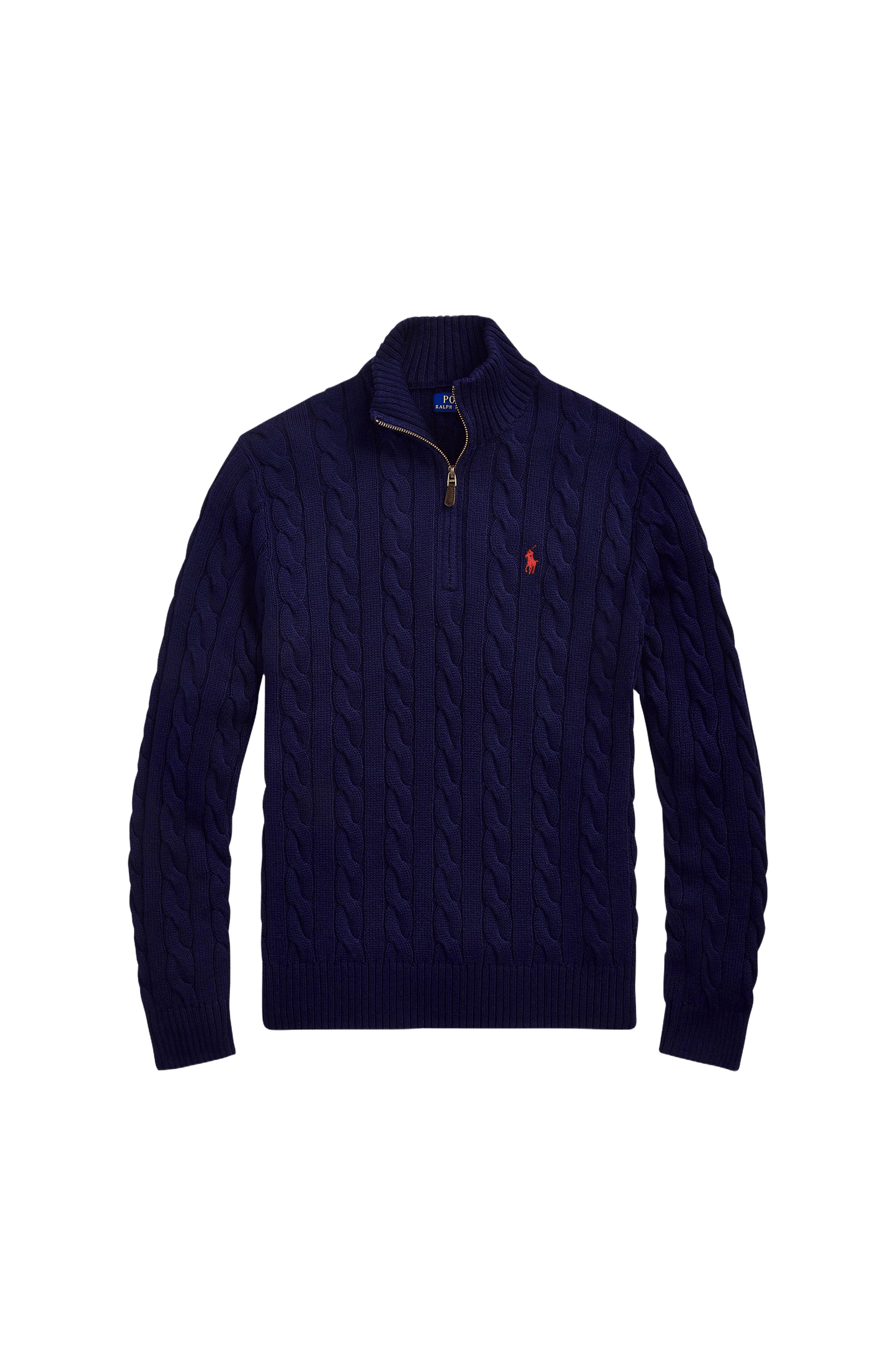 Ralph Lauren Cable-Knit Quarter-Zip Sweater