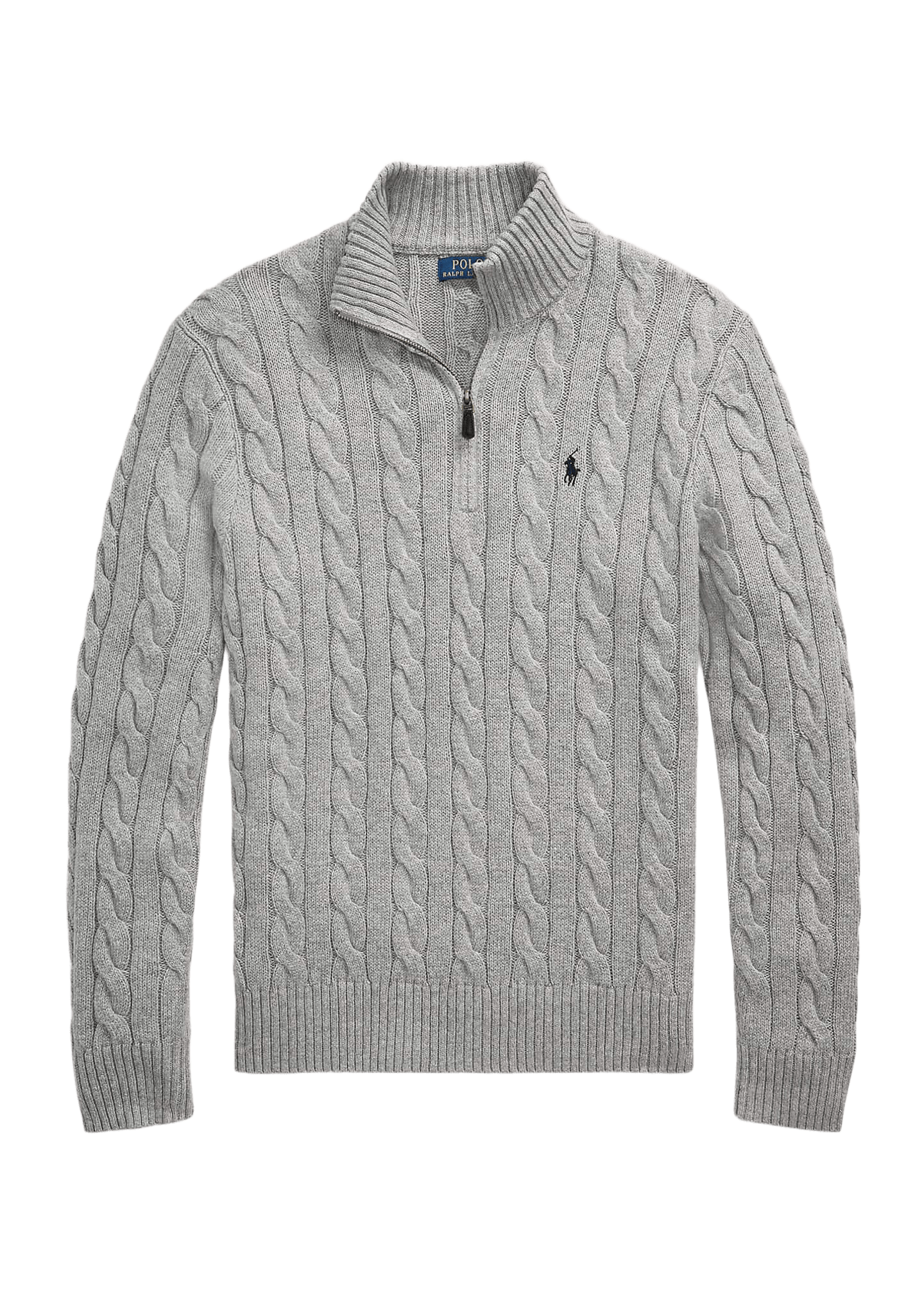 Ralph Lauren Cable-Knit Quarter-Zip Sweater
