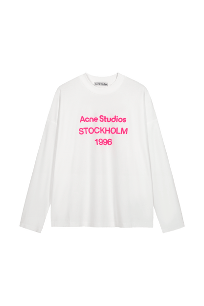 Acne Studios Edden 1996 logo-print long-sleeve T-shirt