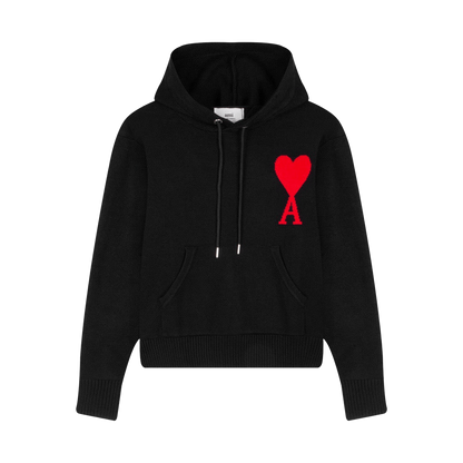 AMI Paris Ami de Cœur-embroidered hoodie
