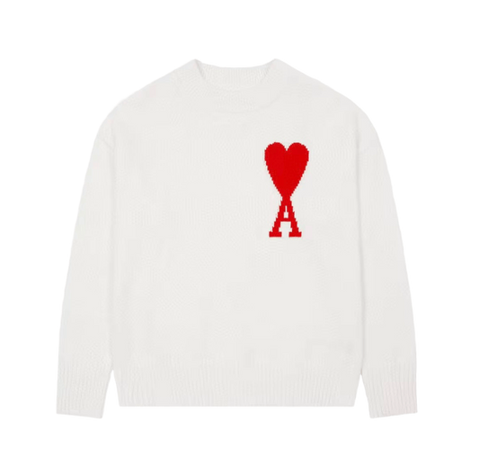 White Ami Paris Knitted Sweater