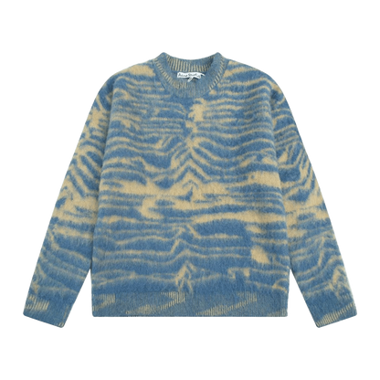 Acne Studios blue jacquard wool-blend sweater
