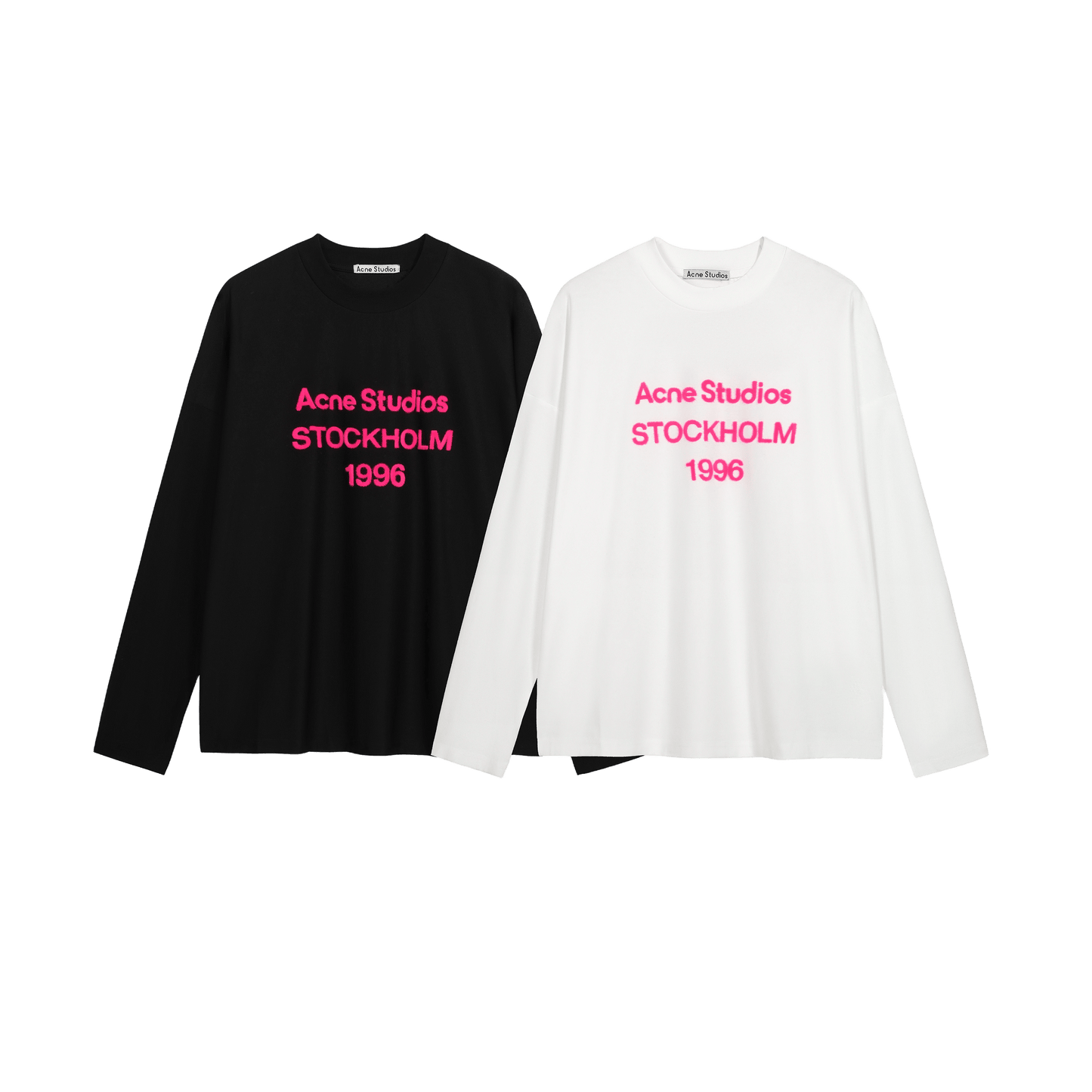 Acne Studios Edden 1996 logo-print long-sleeve T-shirt