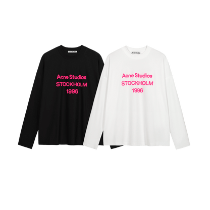 Acne Studios Edden 1996 logo-print long-sleeve T-shirt