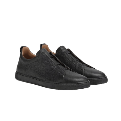 ZEGNA Triple Stitch Suede Slip-On Sneaker