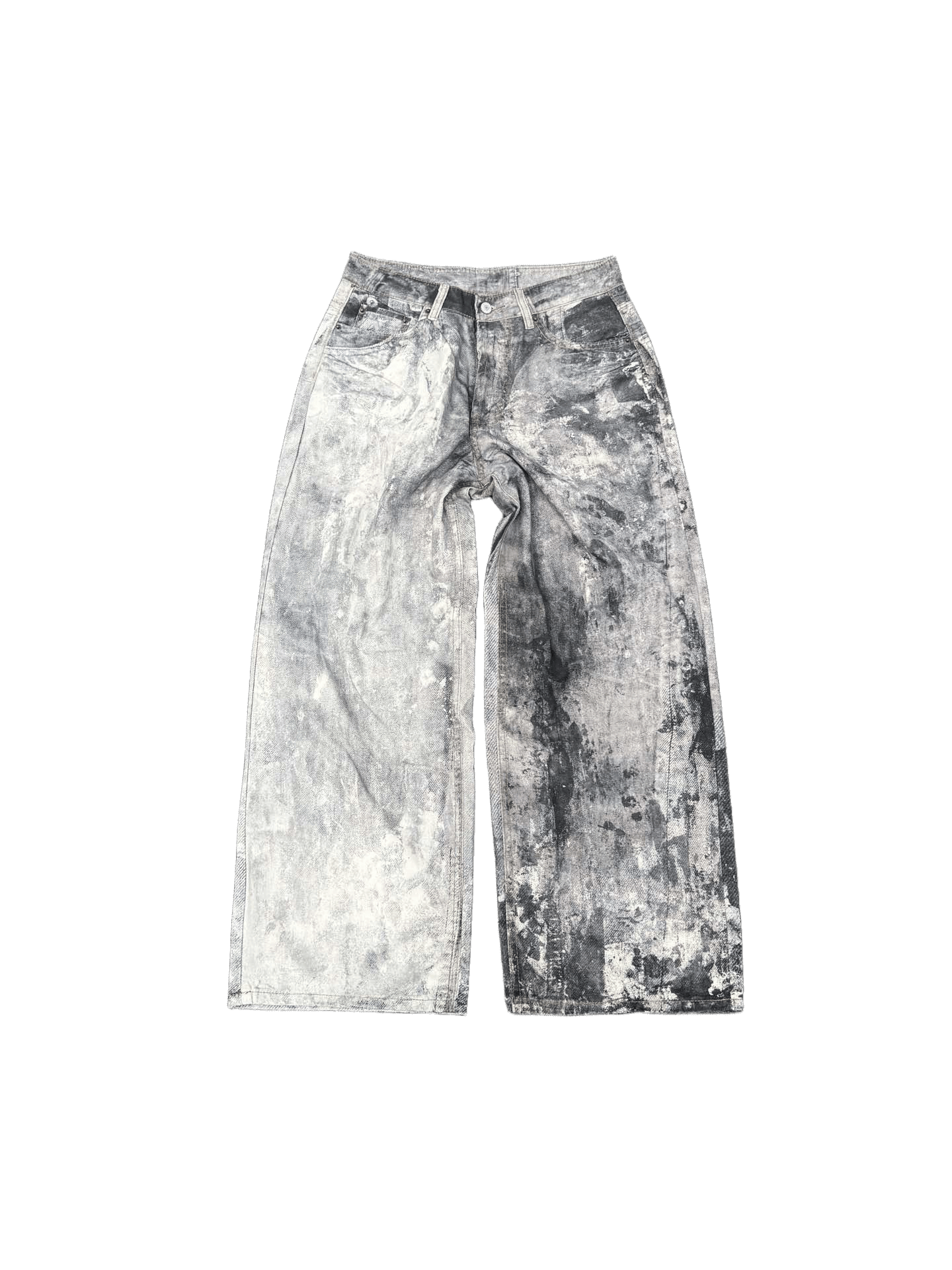 Acne Studios 1981 trousers in a "Cold Grey" splatter
