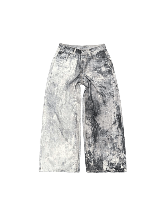 Acne Studios 1981 trousers in a "Cold Grey" splatter