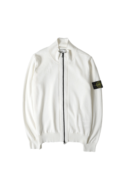 Stone Island ribbed stand-collar cardigan