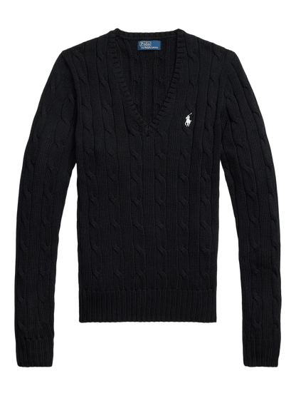 Ralph Lauren cable-knit V-neck sweater