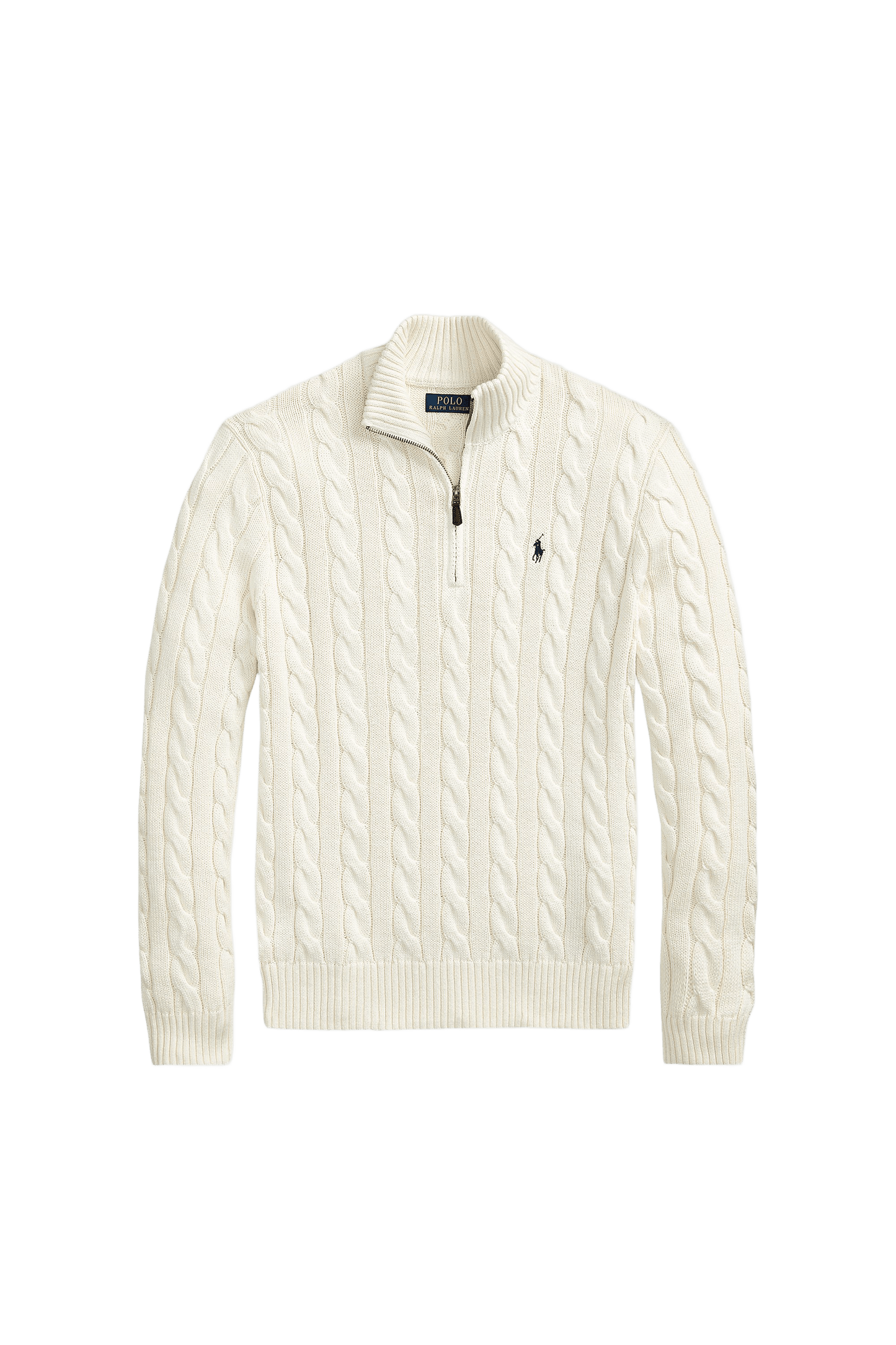 Ralph Lauren Cable-Knit Quarter-Zip Sweater