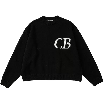 Cole Buxton CB Logo Knit Sweater