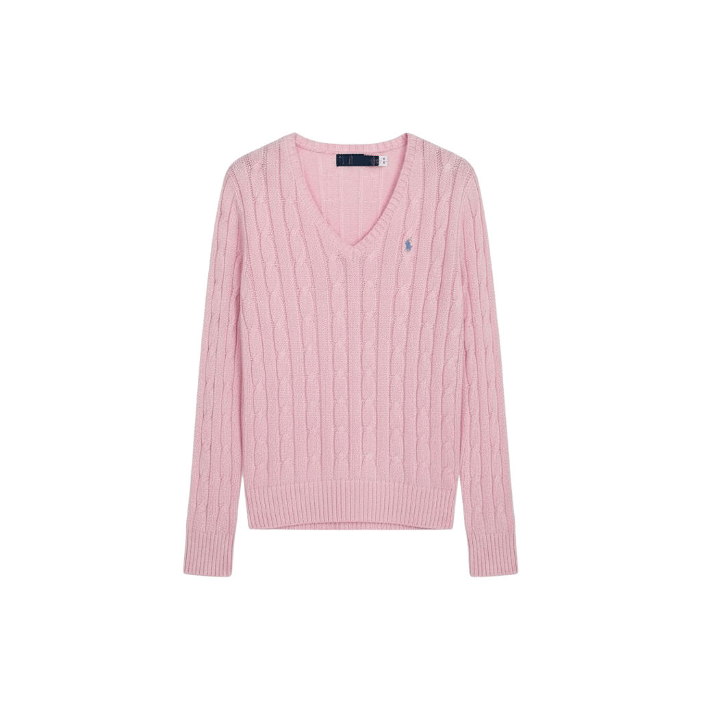 Ralph Lauren cable-knit V-neck sweater