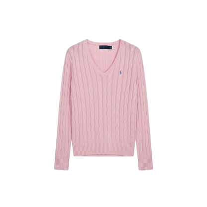 Ralph Lauren cable-knit V-neck sweater