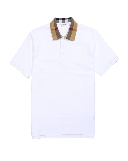 Burberry Check Collar Polo T-Shirt