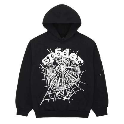 Sp5der OG Web Hoodie Black