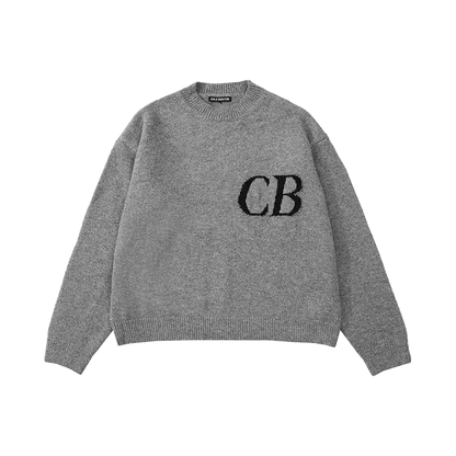 Cole Buxton CB Logo Knit Sweater