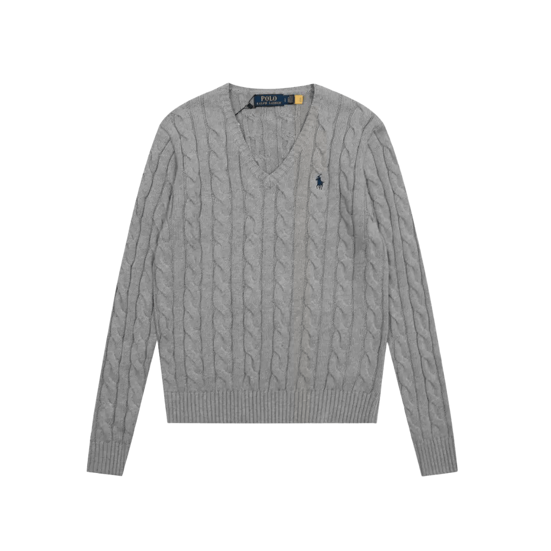 Ralph Lauren cable-knit V-neck sweater