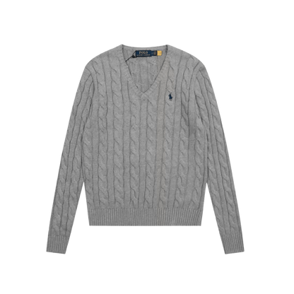 Ralph Lauren cable-knit V-neck sweater