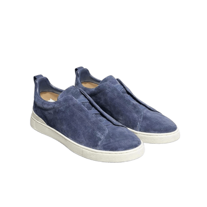 ZEGNA Triple Stitch Suede Slip-On Sneaker