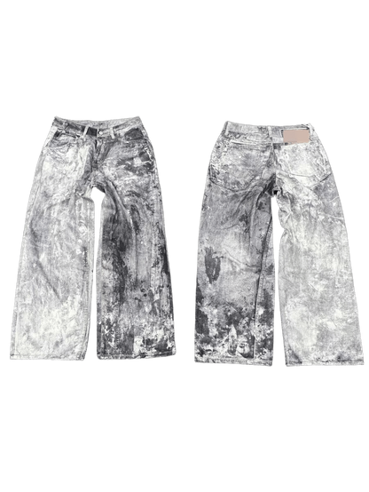 Acne Studios 1981 trousers in a "Cold Grey" splatter