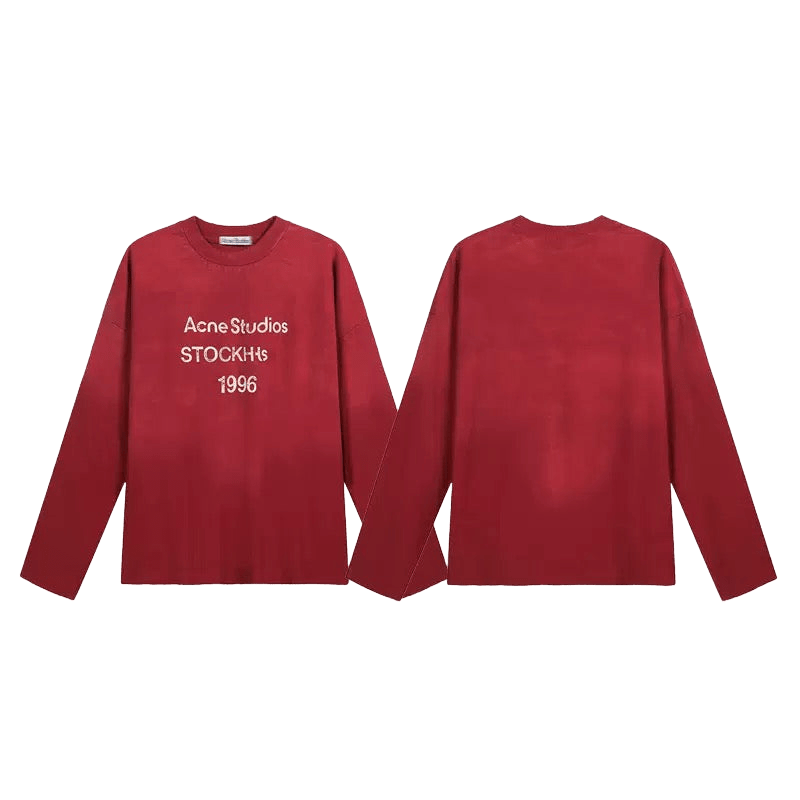 Acne Studios Edden 1996 Logo Long Sleeve T-shirt