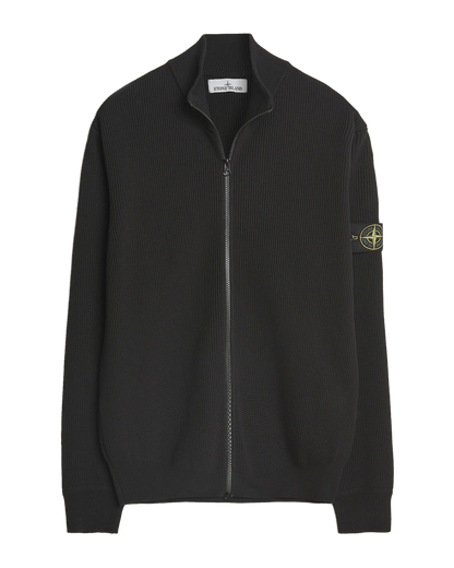 Stone Island ribbed stand-collar cardigan