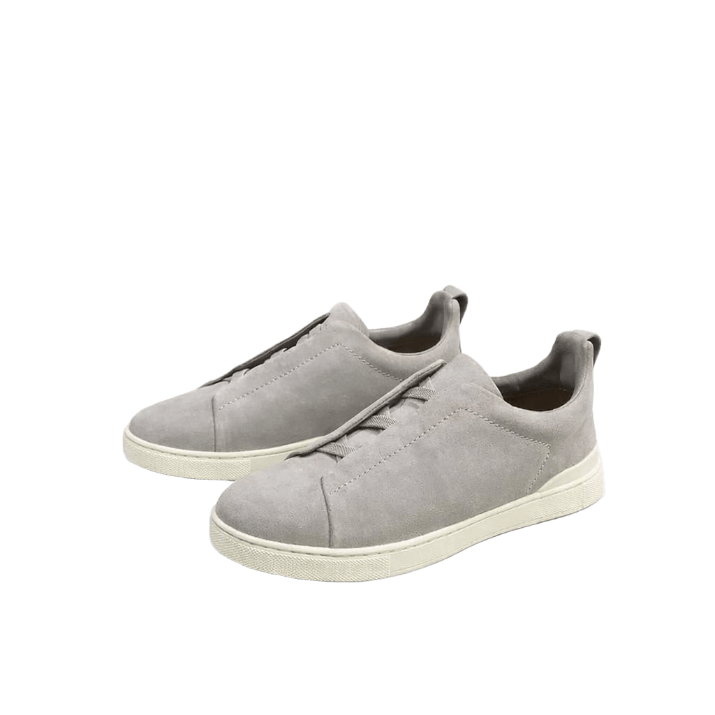 ZEGNA Triple Stitch Suede Slip-On Sneaker