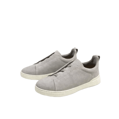 ZEGNA Triple Stitch Suede Slip-On Sneaker