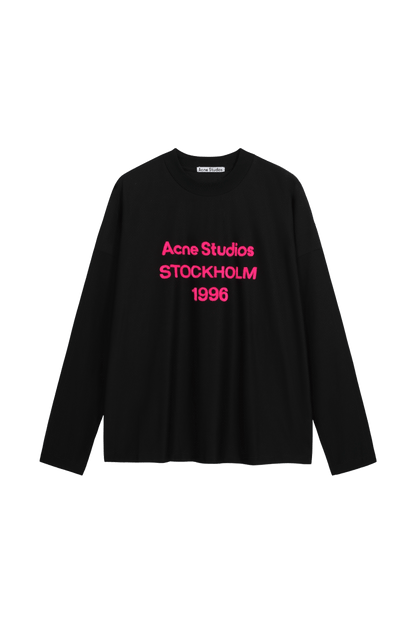 Acne Studios Edden 1996 logo-print long-sleeve T-shirt