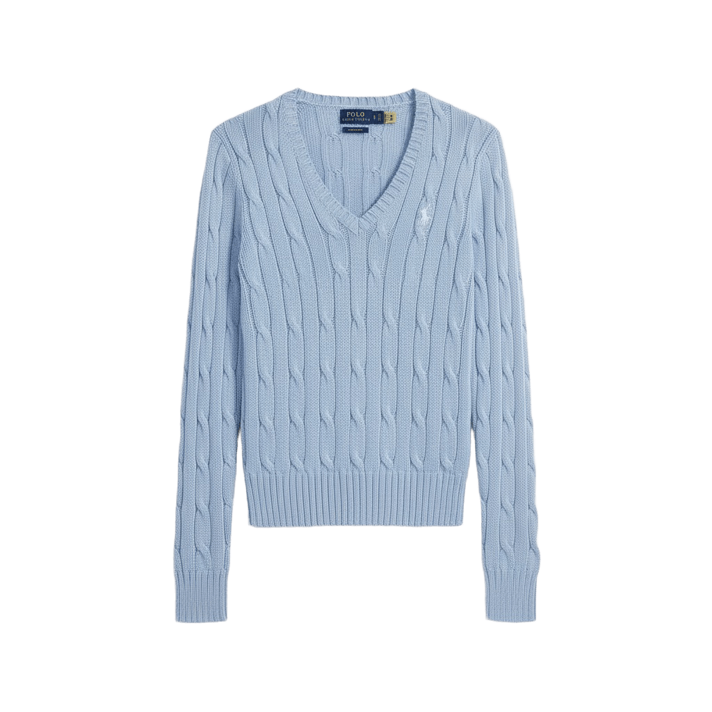 Ralph Lauren cable-knit V-neck sweater