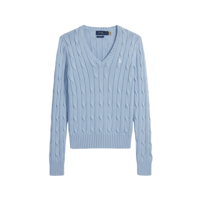 Ralph Lauren cable-knit V-neck sweater