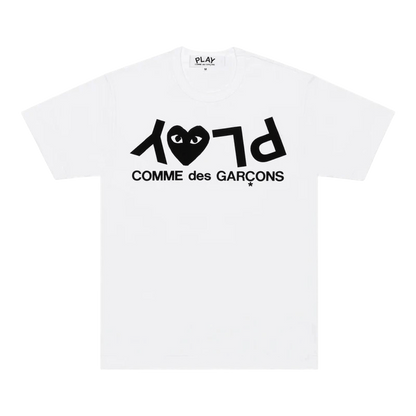 Comme des Garçons Play inverted text T-shirt