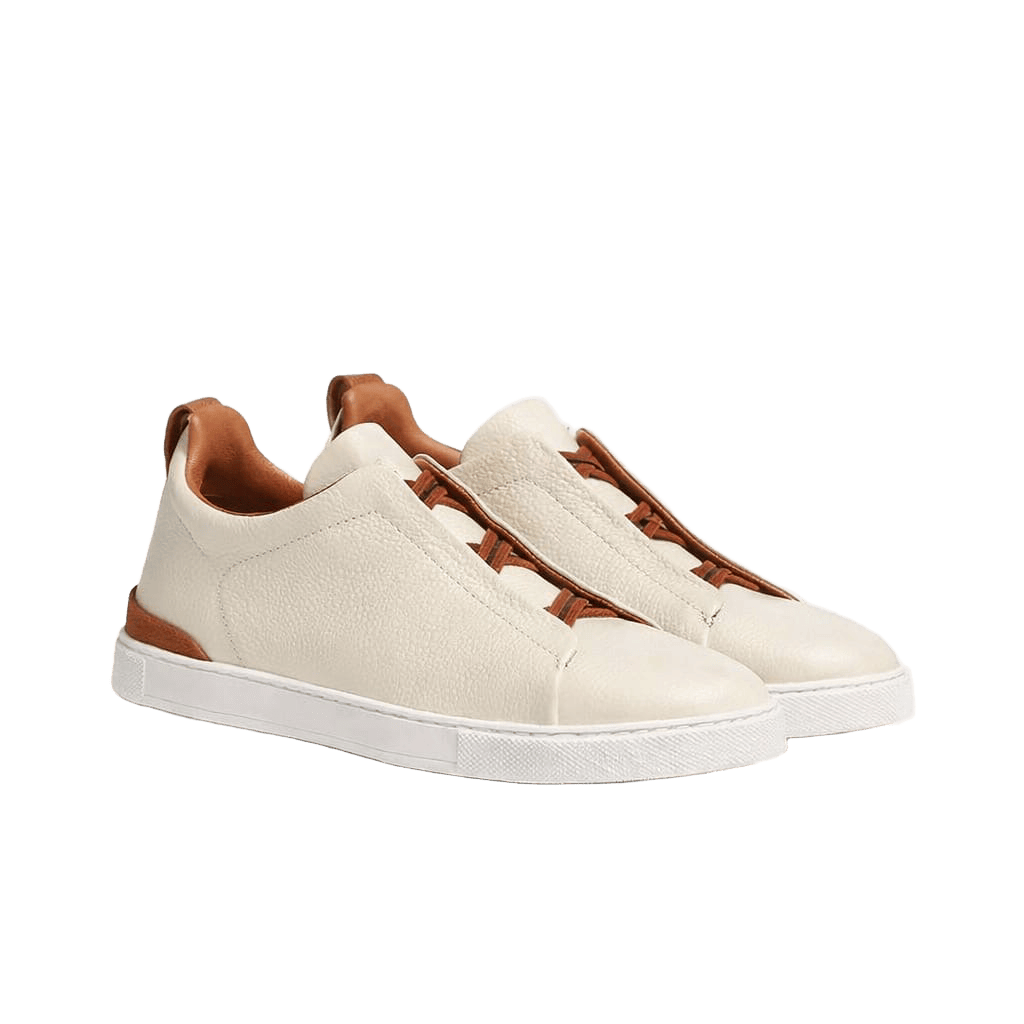 ZEGNA Triple Stitch Suede Slip-On Sneaker