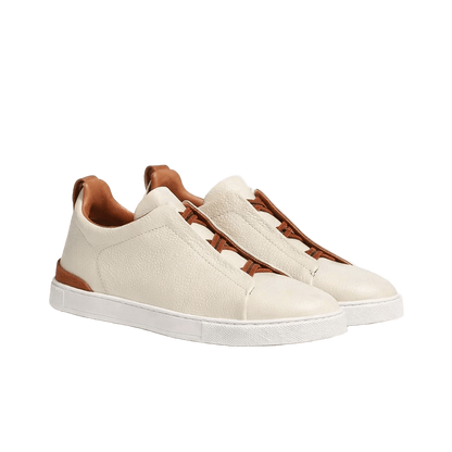 ZEGNA Triple Stitch Suede Slip-On Sneaker