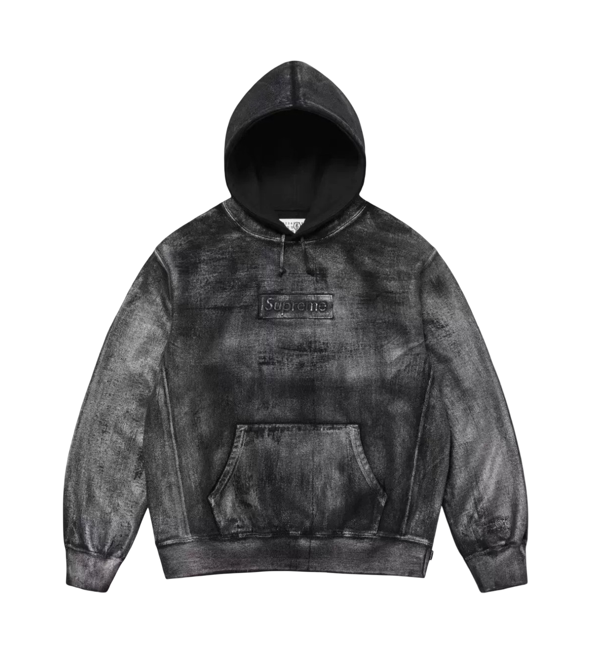 Supreme x MM6 Maison Margiela Foil Box Logo Hooded Sweatshirt