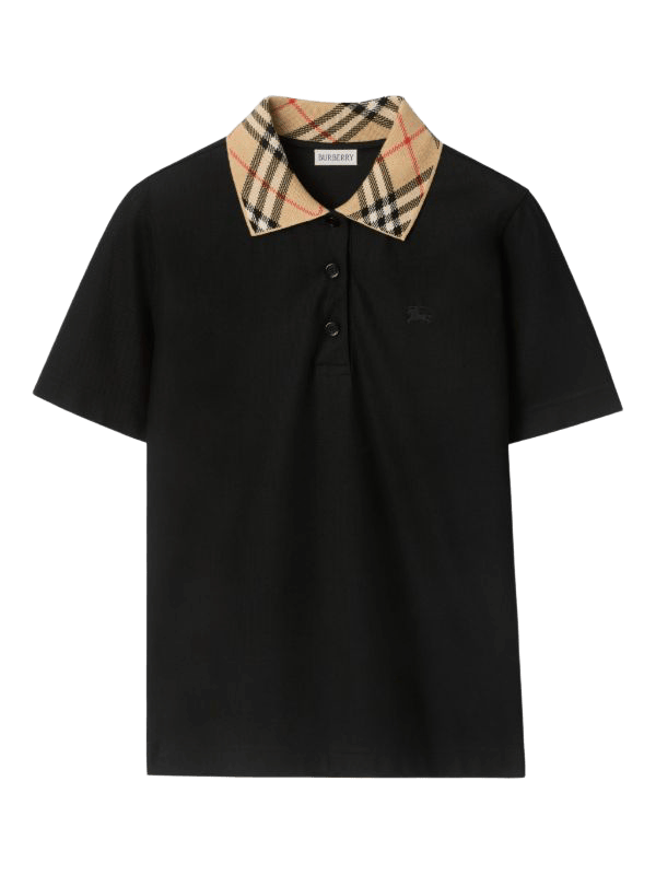 Burberry Check Collar Polo T-Shirt