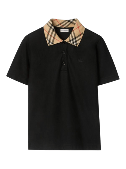 Burberry Check Collar Polo T-Shirt