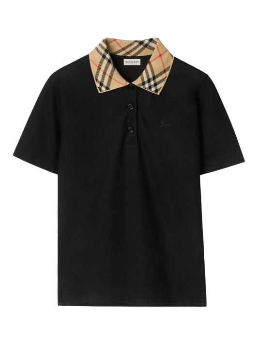 Burberry Check Collar Polo T-Shirt
