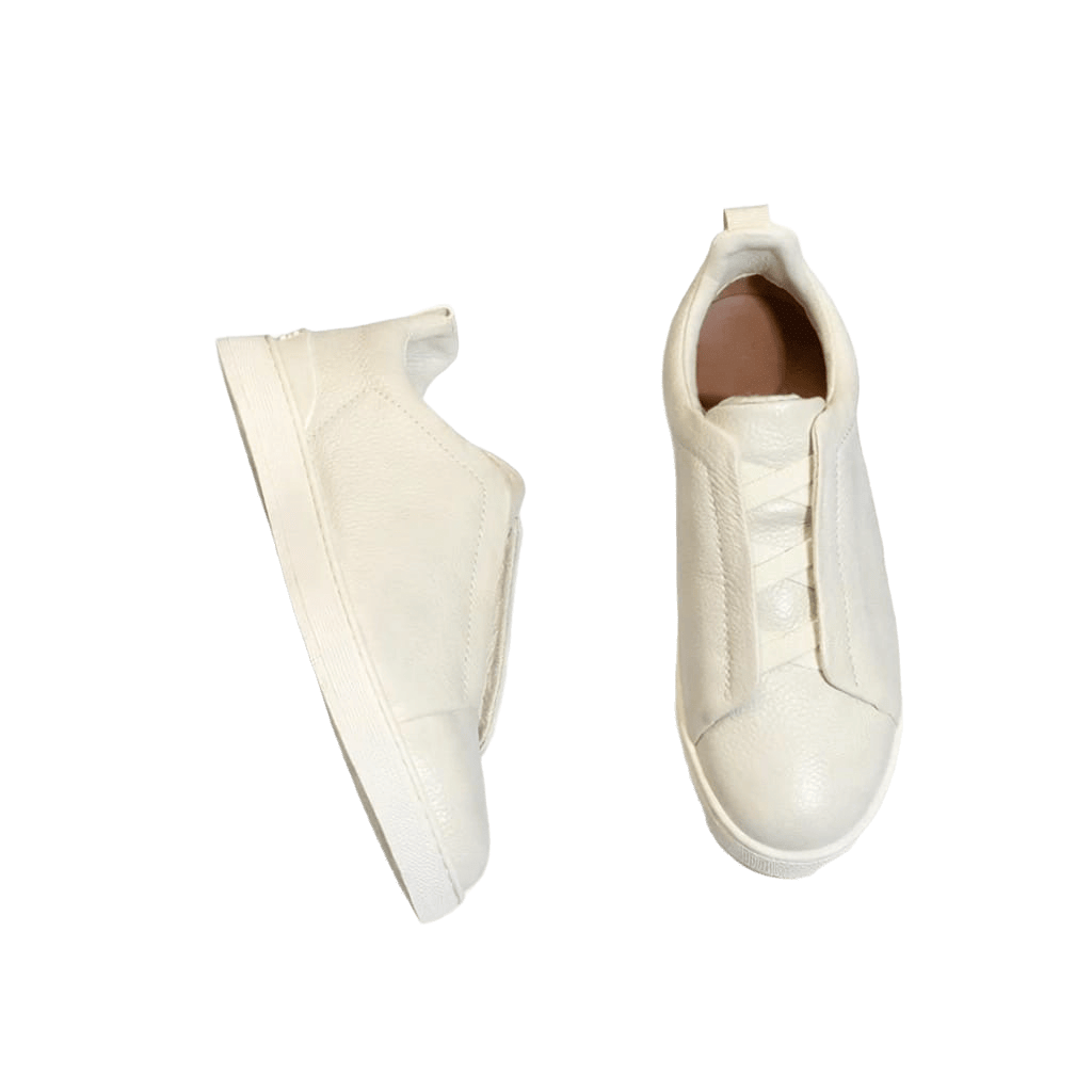 ZEGNA Triple Stitch Suede Slip-On Sneaker