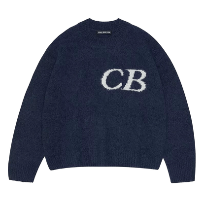 Cole Buxton CB Logo Knit Sweater
