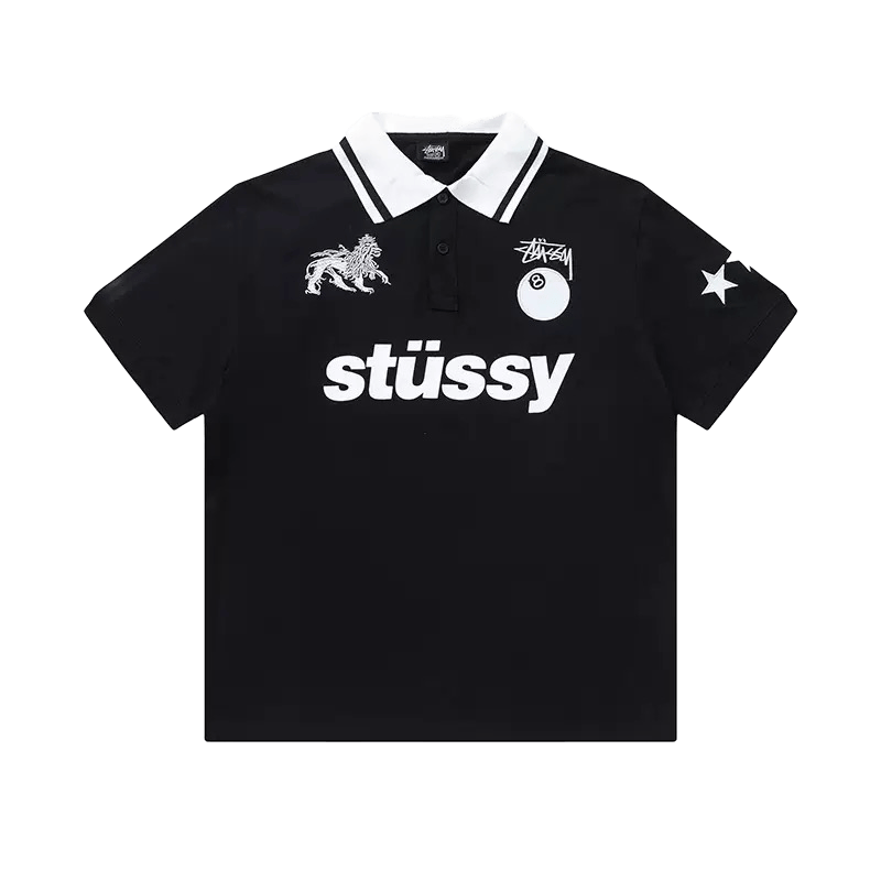 Stüssy Lion 8 Ball Polo Shirt
