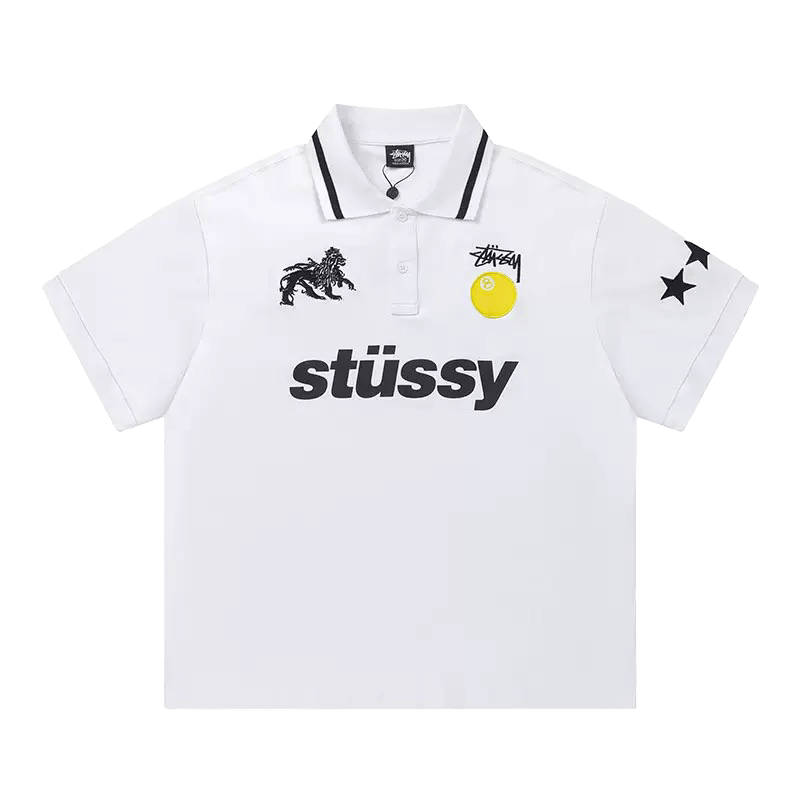 Stüssy Lion 8 Ball Polo Shirt
