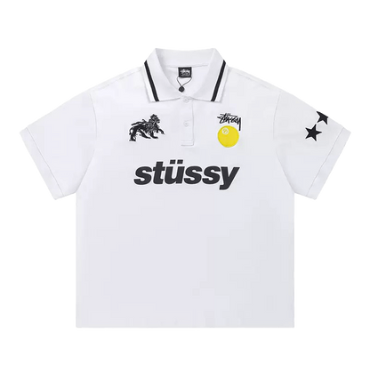Stüssy Lion 8 Ball Polo Shirt